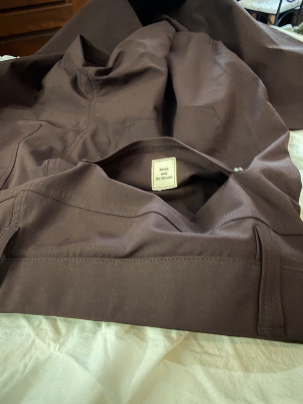 VUORI Men's Meta Athletic Slim Fit Pants Chestnut Eggplant 34 L LONG - Picture 10 of 15